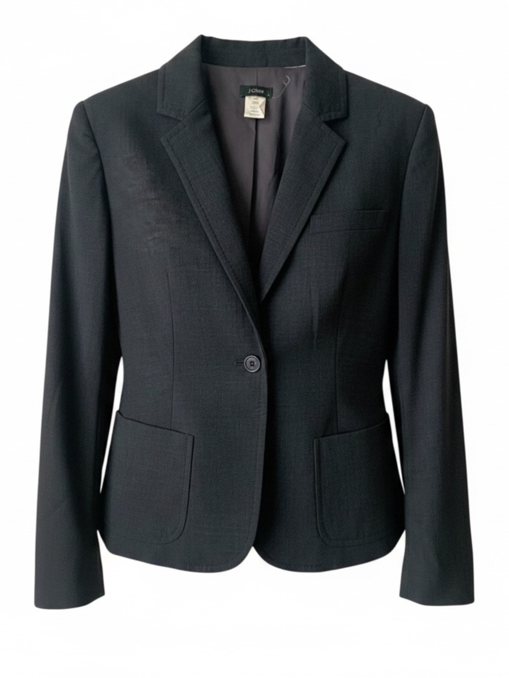 J. CREW Blazer Wool Blend Gray Size 6